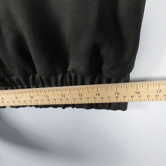 Club Monaco Cropped Bomber Jacket Women's XS Black Viscose Blend Zip Up 566 - Picture 10 of 11